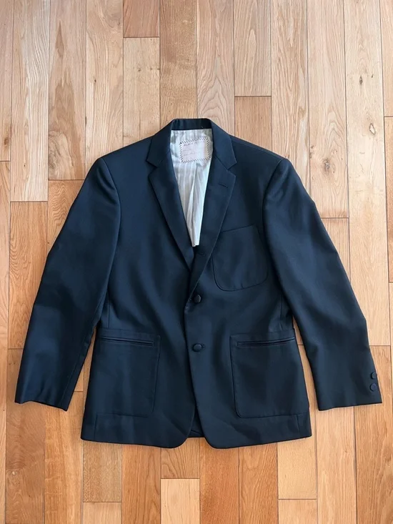 Black Fleece Thom Browne Brooks Brothers Black Blazer 100% Wool Mens Size BB1/38