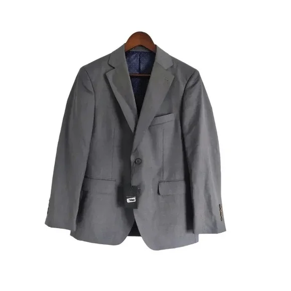 Alton Lane Suit Jacket Sport‎ Blazer Wool Blend Gray Business Tailor Fit  38S
