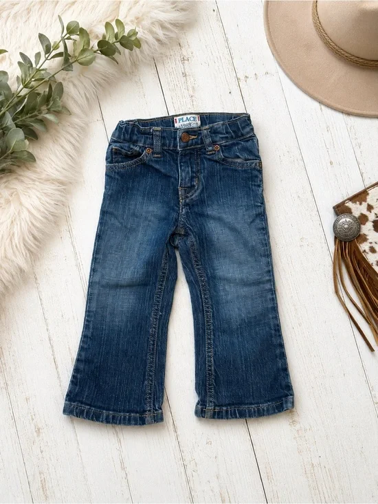The Children’s Place Toddler Girls Bootcut Jeans 24 Months Medium Wash