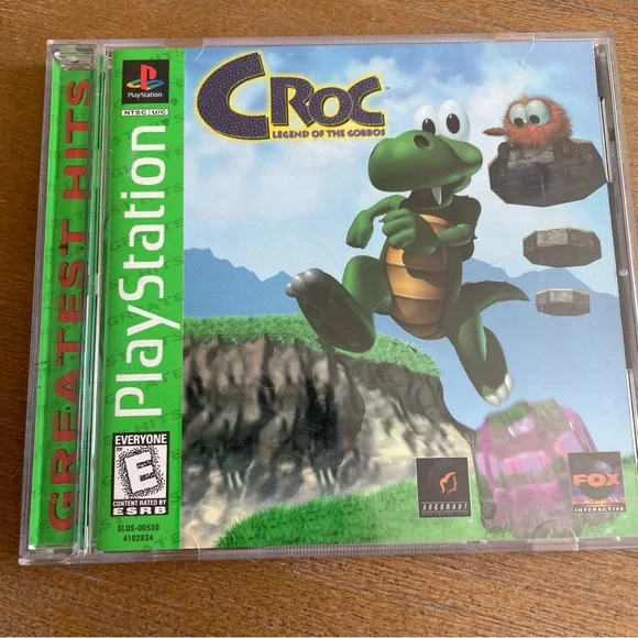 Vintage Croc Play Station Game