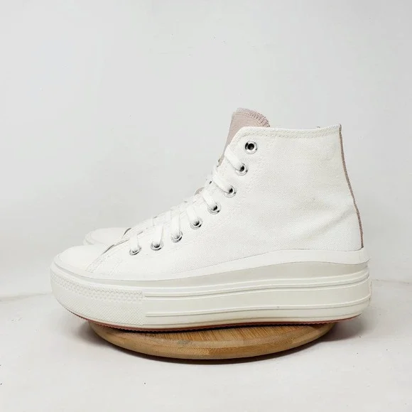 Converse‎ Chuck Taylor All Star Move Platform Hi Shoes Womens 9.5 White Sneaker