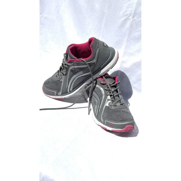 Ryka Aries Gray/pink Women's Textile Athletic Walking Shoes 9.5 M NWOT