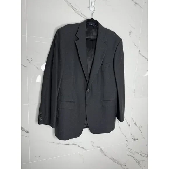 Brooks Brothers 346 Stretch Mens Gray 2 Button Blazer Sport Coat Jacket 43M Wool