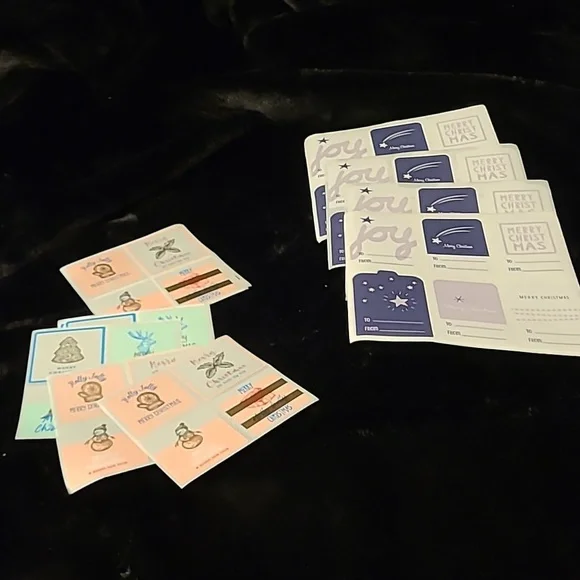 100 ct Combo🎄 40 Stickers each Lux Stickers with Gold Foiling & 60 Name