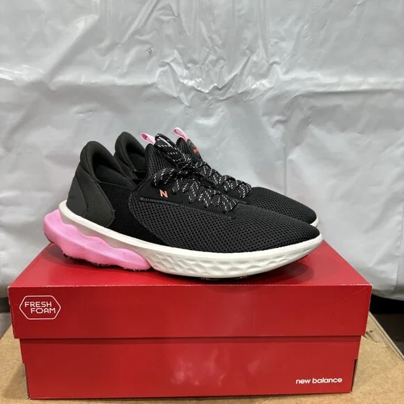 New Balance Fresh Foam X Roav Elite Women's 11 Black Pink Running Shoes EBS732