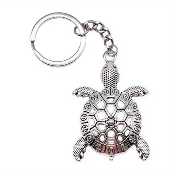 Turtle Stainless Steel Keychain
