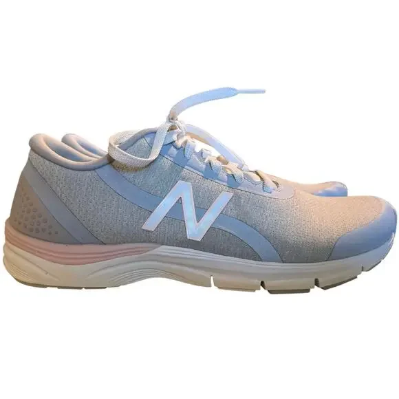 New Balance 711v3 Cush+ Running Training Shoes, Grey & Pink, Women's Size 10