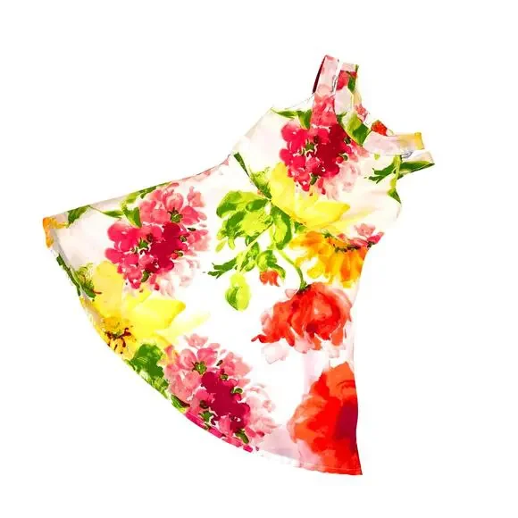 The Children's Place sleeveless floral Easter dress sz 4T‎ (belt NOT incl)