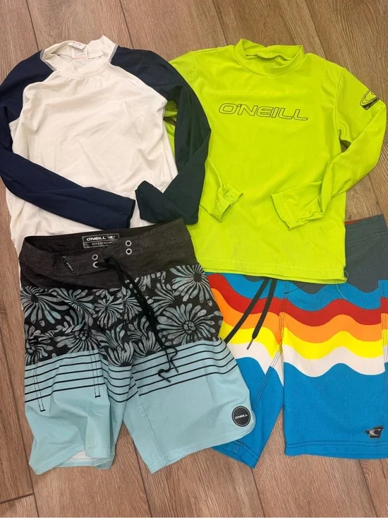 O'Neill Kids' swim lot - swim trunks and rashguard 0230