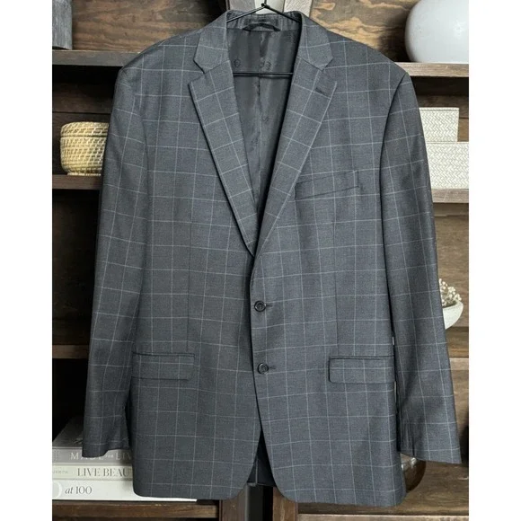 LRL Lauren Ralph Lauren 46L Men's Blazer 100% Wool 2-Button Sport Coat Jacket