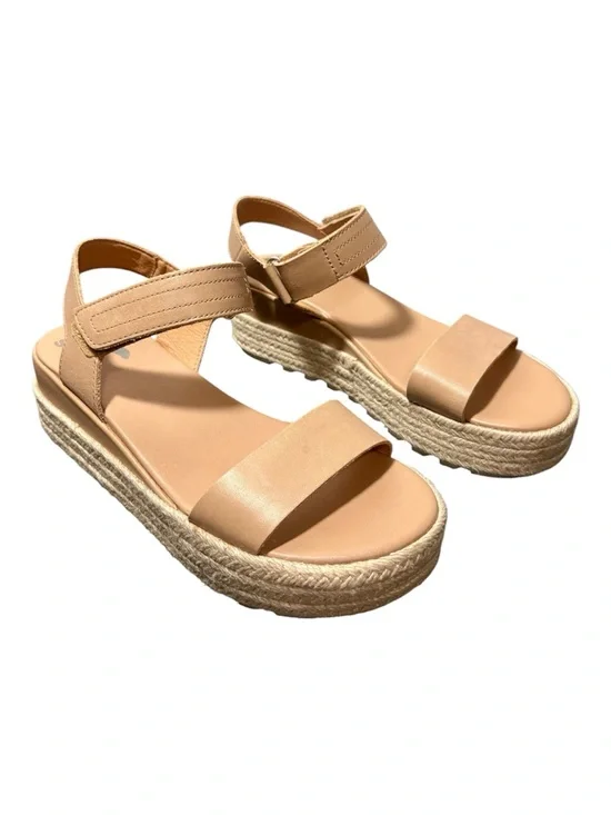 SOREL Cameron Leather Flatform Sandals