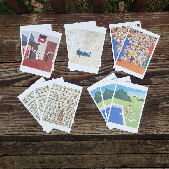 BENOIT A Novel Idea- (5) Different Paper Cards and Envelops Set