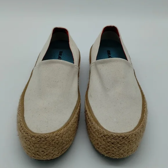 SeaVees Oceanside Platform Espadrilles Canvas Slip-on Women's 5 Euro 35.5