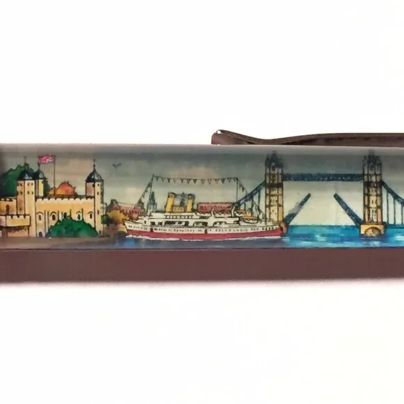 Tower Bridge London England Floaty Pen Ship Moves on Thames Tower of London UK
