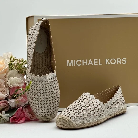Michael Kors Slip On Vanilla Espadrilles Size 9