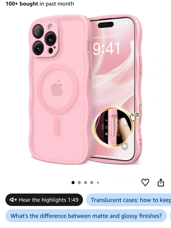 Pink Silicone MagSafe-Style iPhone Case