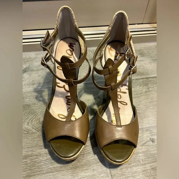 Sam Edelman Saddle Katarina wedge Heels brown