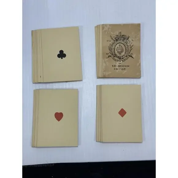VINTAGE I. HARDY CARD MAKER TO HIS MAJESTY GREAT MOGUL PLAYING‎ CARDS FACSIMILE