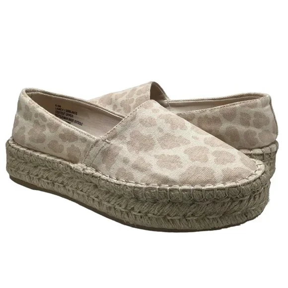 Splendid Laney Cheetah Slip On Platform Shoes NWT (6.5)