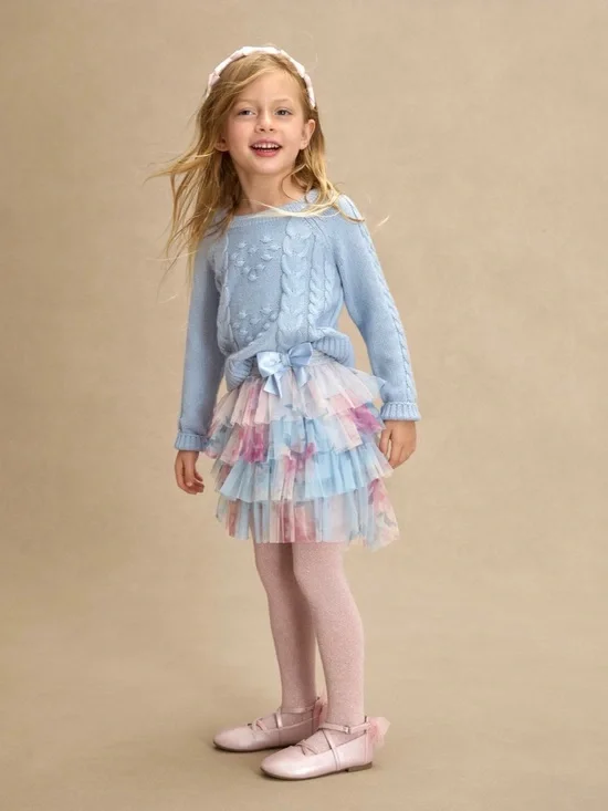 Gymboree Pastel Blue Ruffle Tutu skorts