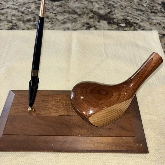 Vintage‎ 1977 Mattson Design Pen Holder And Golf Club B97 3604