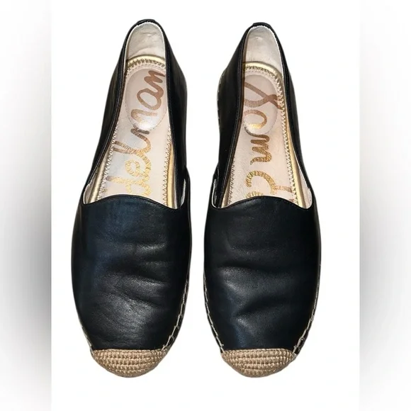 Sam Edelman Black and Tan Espadrilles