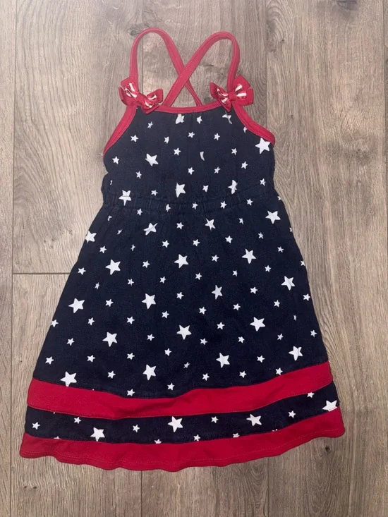 Gymboree Navy and Red Star Print Sundress