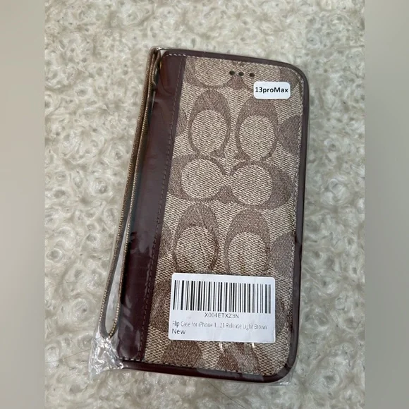 COACH iPhone 12 Pro max Flip Wallet Phone case