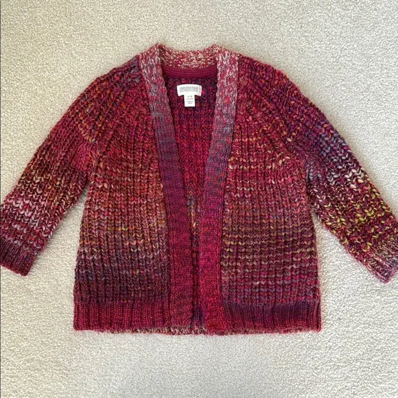 Gymboree Red, Pink & Purple Open-Knit Sweater