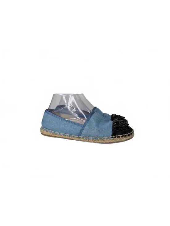 Circus by Sam Edelman Blue Denim Espadrille Flats Size 8
