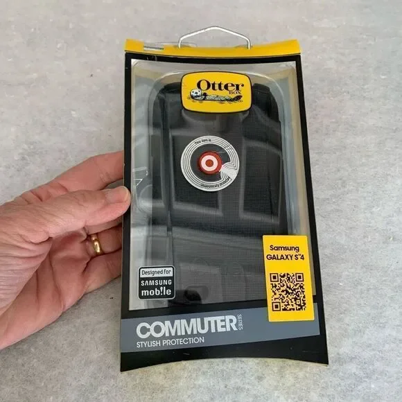 Otter Box Commuter Series Black Protective Hard Case Samsung Galaxy S4 Open Box