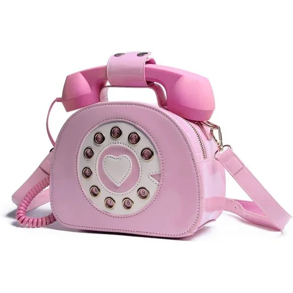 Women s Telephone Purse Pink Phone Tote Handbag Crossbody Compact