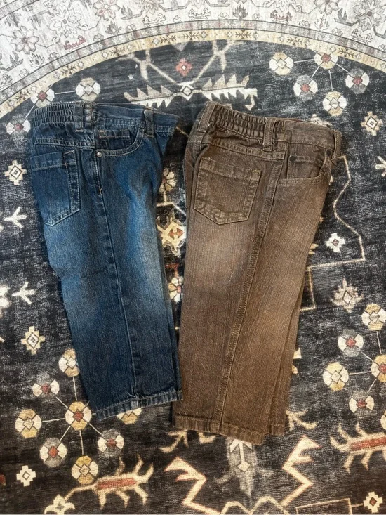 Gymboree Boys Denim Jeans - Blue and Brown
