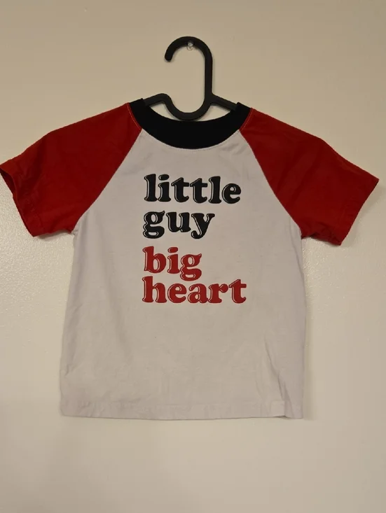 Gymboree White & Red Raglan Tee - 