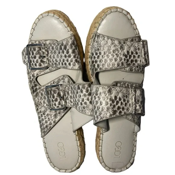 Snakeskin Patterned Platform Women's Esqadrilles