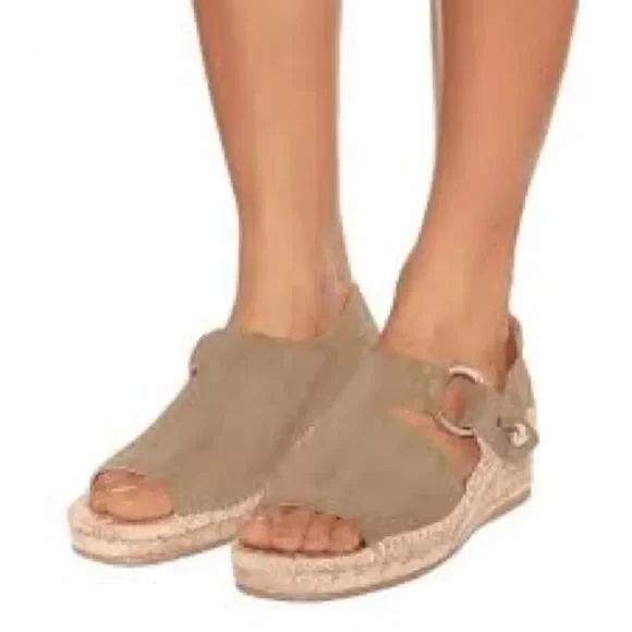 rag & bone Arc Taupe Espadrille Sandals size 40 EU 10 US