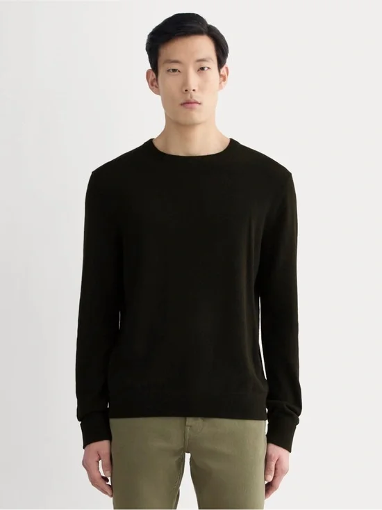 Everlane The Cashmere Crew Black Sweater 100% Cashmere Men’s Size S NWT