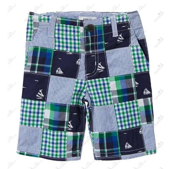Gymboree Plaid Patch Prep Shorts