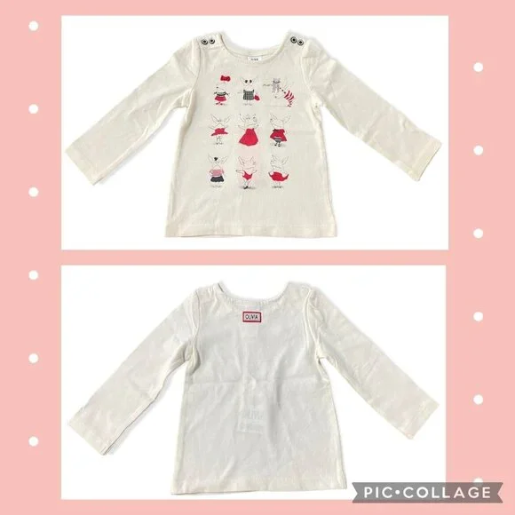 So Cute Gymboree OLIVIA Baby Girl Tee 12-18 M