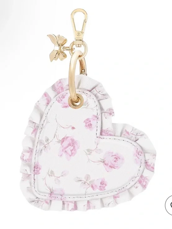 LISTING ENDS 7/12: LoveShackFancy x Target Case-Mate Ruffled Heart AirTag Charm