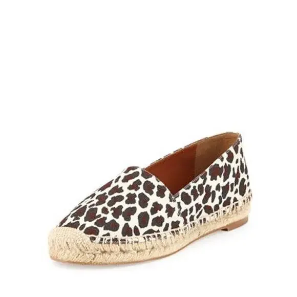 Stella McCartney Canvas Flat Espadrille in Leopard Print