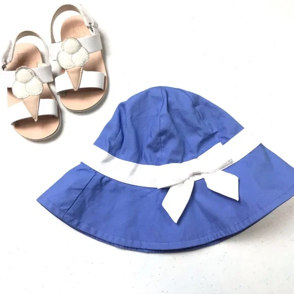 COPY - Gymboree periwinkle summer spring bucket hat w/bow