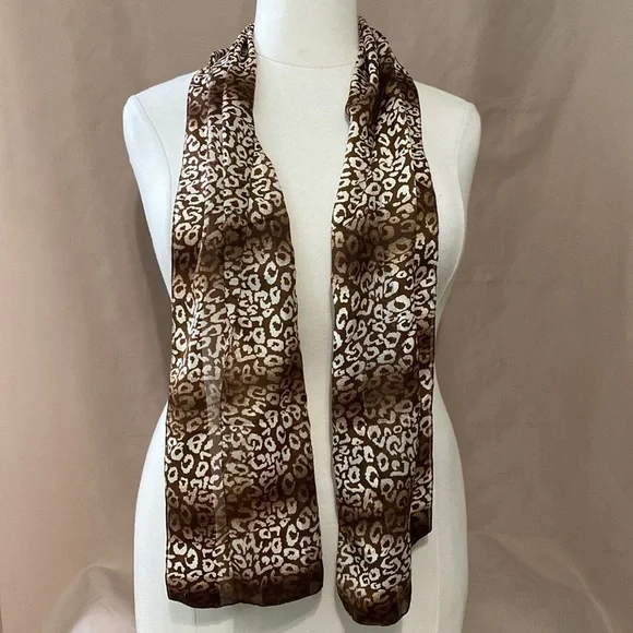 Vintage Animal Print Scarf