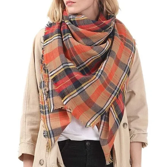 Fall blanket scarf