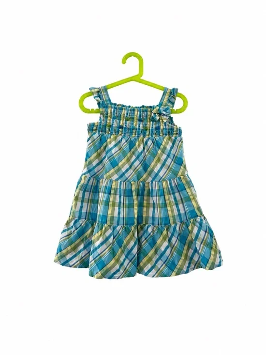 Gymboree Girls Plaid Smocked Sundress