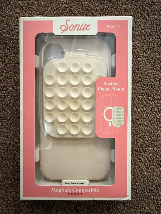 Sonix Cream Suction Phone Mount Case for iPhone 16 - Cream