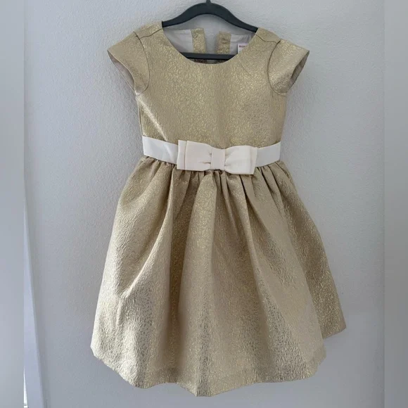 Gymboree Gold Metallic Dress size 5