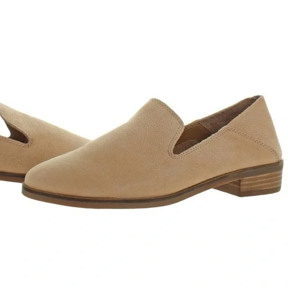 Lucky Brand Cahill Soft Leather Slip On Comfort Casual Trendy Luxe Loafer Flat