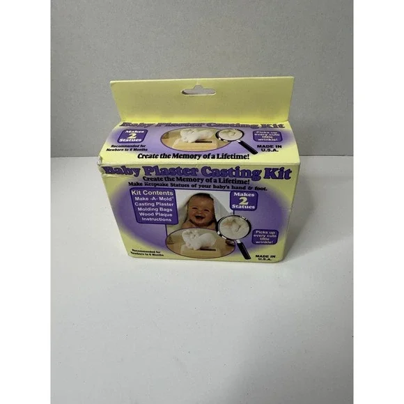 Baby Keepsake Plaster Casting Kit - Foot or Hand Molding Kit Makes 2