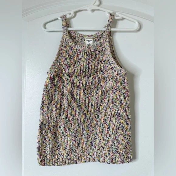 OshKosh B'gosh Multicolor Knit Tank Top Cottagecore